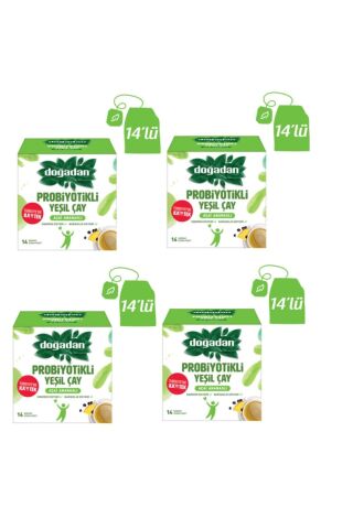 Doğadan Probiyotikli Yeşil Çay Açai Ananaslı 14'lü x 4