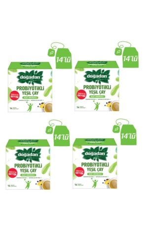 Doğadan Probiyotikli Yeşil Çay Açai Ananaslı 14'lü x 4