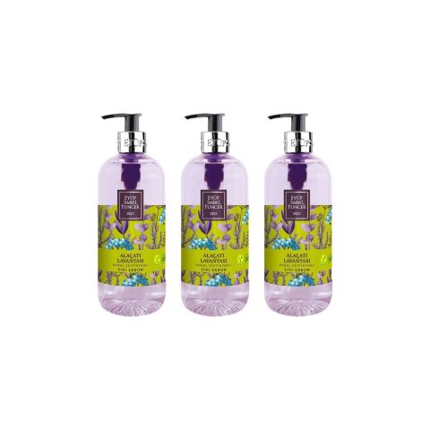Eyüp Sabri Tuncer Alaçatı Lavantası Doğal Zeytinyağlı Sıvı Sabun 500 ml X 3 Adet