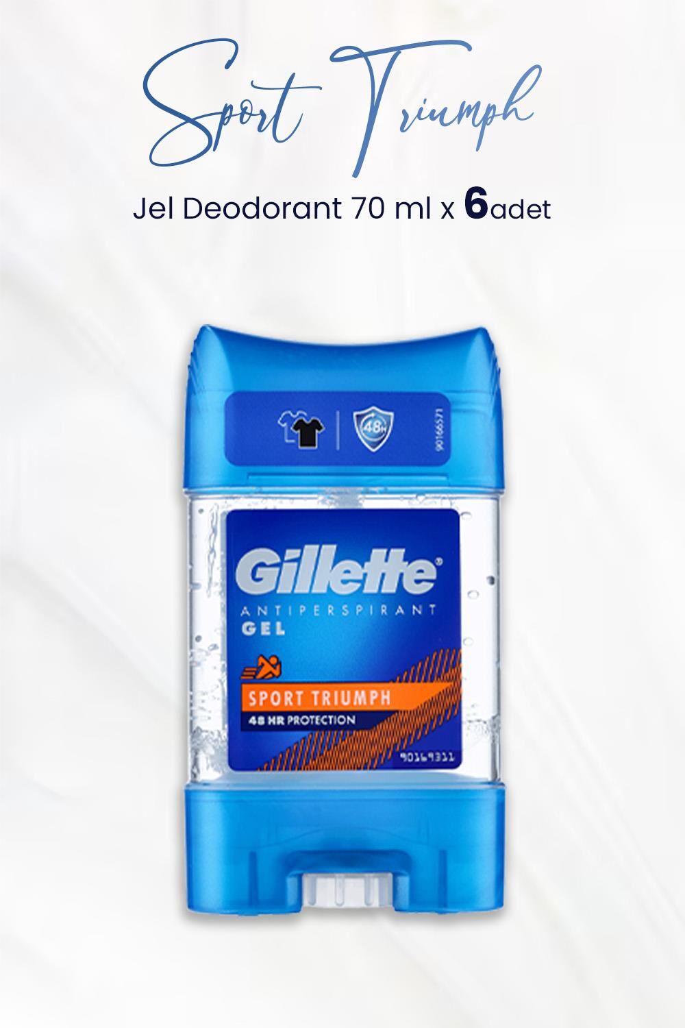 Gillette Antiperspirant Gel Sport Triumph 70 ml x 6 Adet