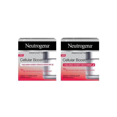 Neutrogena Cellular Boost Yaşlanma Karşıtı Gece ve Gündüz Kremi 50 ml