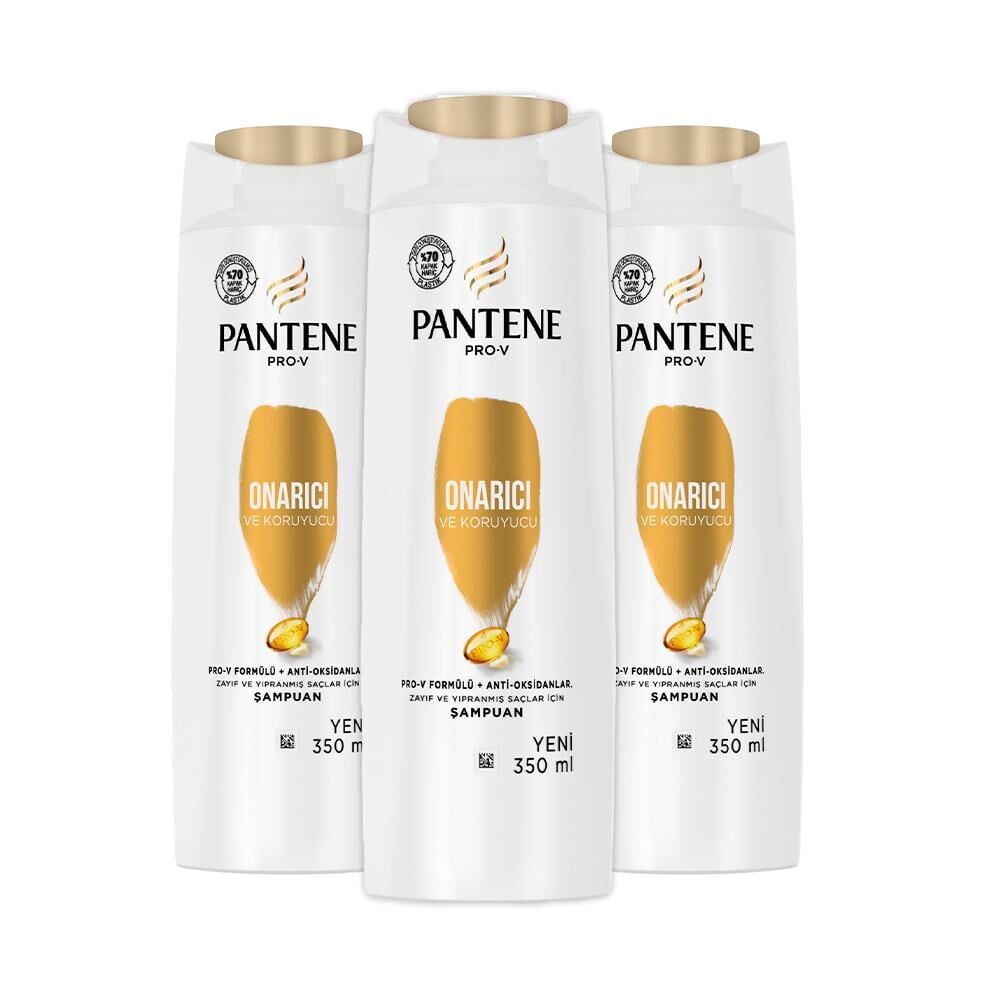 Pantene Şampuan Pro-V Onarıcı ve Koruyucu 350 ml x 3