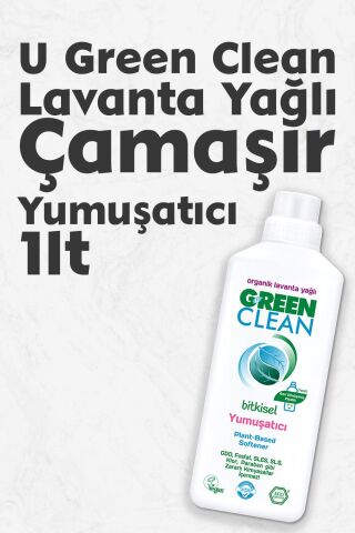 U Green Clean Bitkisel Çamaşır Yumuşatıcısı 1 Litre (Lavanta Kokulu)