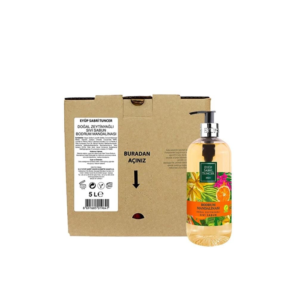 EST Bodrum Mandalinası Doğal Zeytinyağlı Sıvı Sabun 5LT+500ML