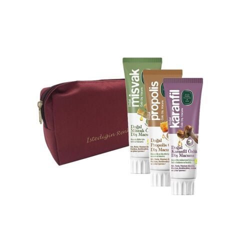 Eyüp Sabri Tuncer Karanfil, Misvak ve Propolis Özlü Diş Macunu 75 ml, Slogan Çanta Hediyeli