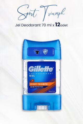 Gillette Antiperspirant Gel Sport Triumph 70 ml x 12 Adet
