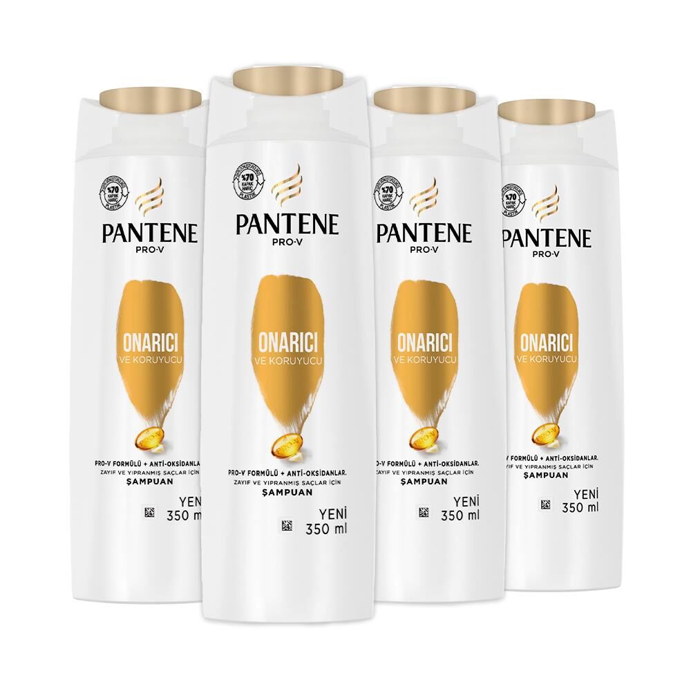 Pantene Şampuan Pro-V Onarıcı ve Koruyucu 350 ml x 4