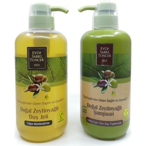 Eyüp Sabri Tuncer Zeytinyağlı Şampuan ve Duş Jeli 600 ml
