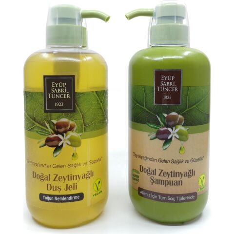 Eyüp Sabri Tuncer Zeytinyağlı Şampuan ve Duş Jeli 600 ml