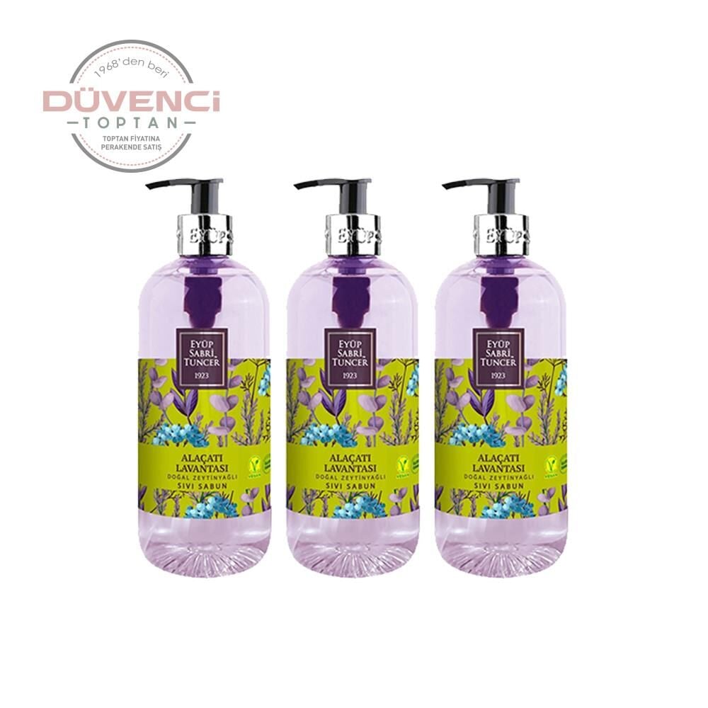 Eyüp Sabri Tuncer Alaçatı Lavantası Doğal Zeytinyağlı Sıvı Sabun 500 ml X 3 Adet