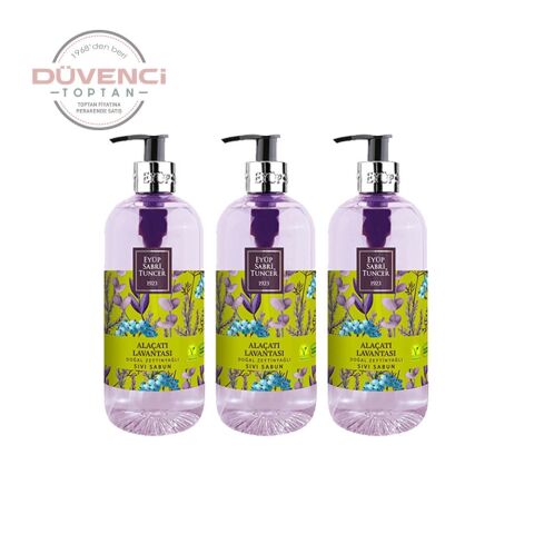 Eyüp Sabri Tuncer Alaçatı Lavantası Doğal Zeytinyağlı Sıvı Sabun 500 ml X 3 Adet