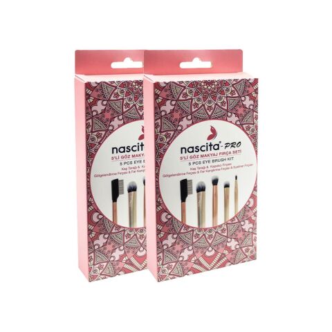 Nascita Göz Makyaj 5' li Fırça Seti x 2
