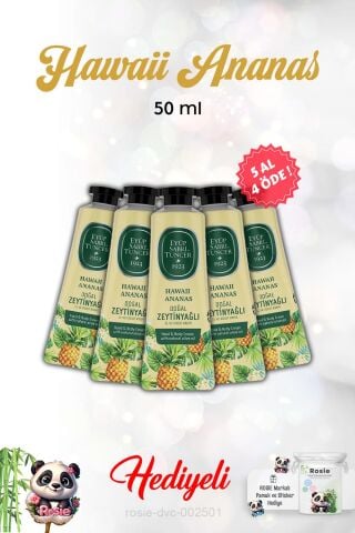 5 AL 4 ÖDE Hawaii Ananas El Ve Vücut Kremi 50 Ml ve Rosie