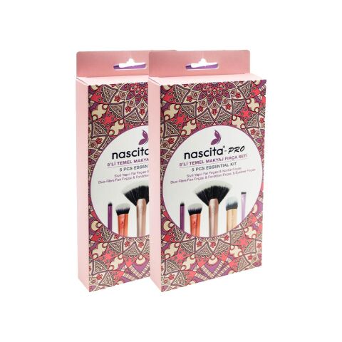 Nascita Temel Makyaj 5' li Fırça Seti x 2