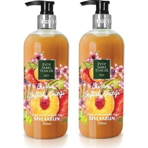 Eyüp Sabri Tuncer Bursa Şeftali Çiçeği Sıvı Sabun 500 ml x 2