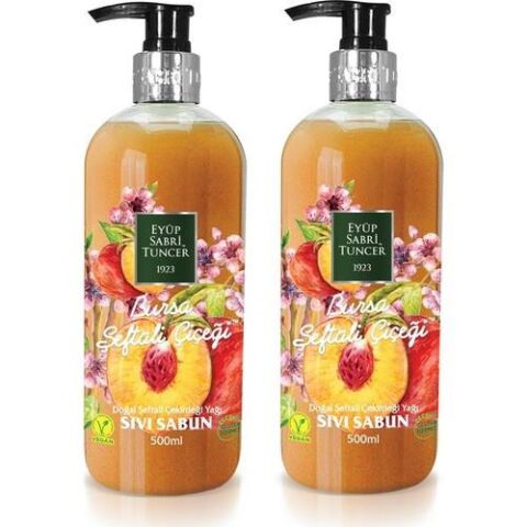 Eyüp Sabri Tuncer Bursa Şeftali Çiçeği Sıvı Sabun 500 ml x 2