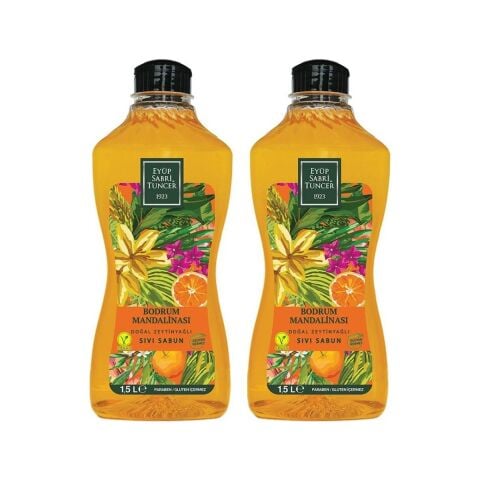 Eyüp Sabri Tuncer Bodrum Mandalinası 1,5 lt Sıvı Sabun x 2 Adet