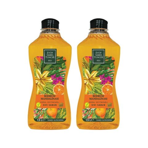 Eyüp Sabri Tuncer Bodrum Mandalinası 1,5 lt Sıvı Sabun x 2 Adet