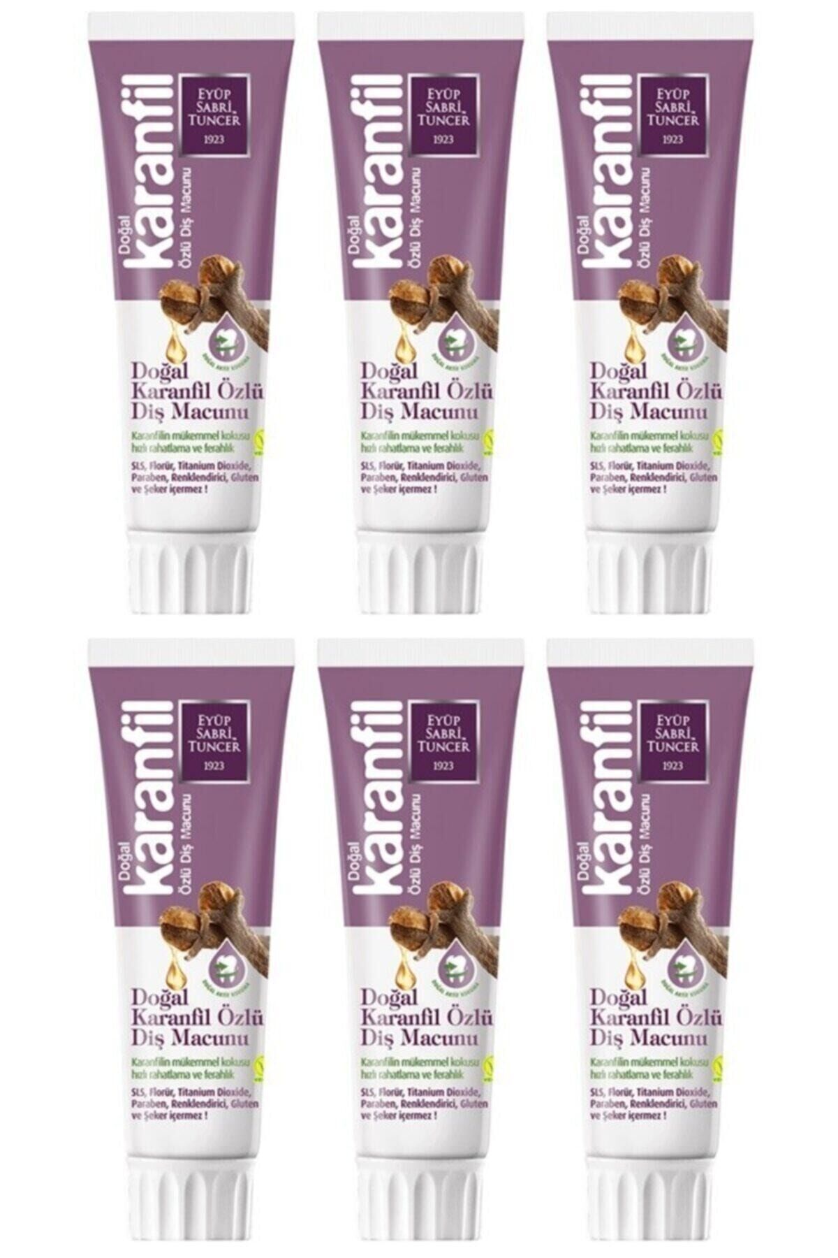 Eyüp Sabri Tuncer Karanfil Özlü Diş Macunu 75 ml X 6 Adet