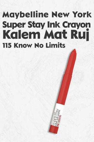Maybelline New York Super Stay Ink Crayon Mat Kalem Ruj 115