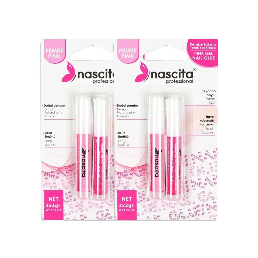 Nascita Pembe Takma Tırnak Yapıştırıcısı x 2