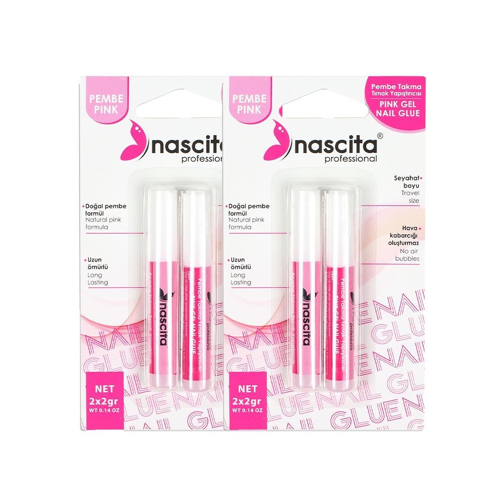 Nascita Pembe Takma Tırnak Yapıştırıcısı x 2