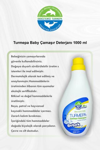 Turmepa Baby Çamaşır Deterjanı 1000 ml 5 Al 4 Öde ve Rosie Pamuk
