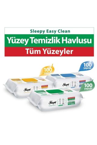 Easy Clean Beyaz Sabun Katkılı+Çamaşır Suyu Katkılı+Arap Sabunu Katkılı 3X100 (300 Yaprak)