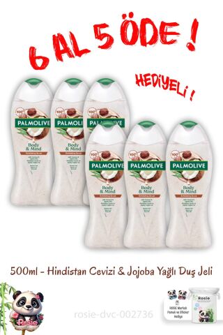 6 Al 5 Öde Body & Mind Hindistan Cevizi ve Jojoba Yağlı Duş Jeli 500 Ml ve Rosie