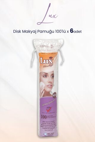 Lux Disk Makyaj Pamuğu 100'lü x 6 Adet