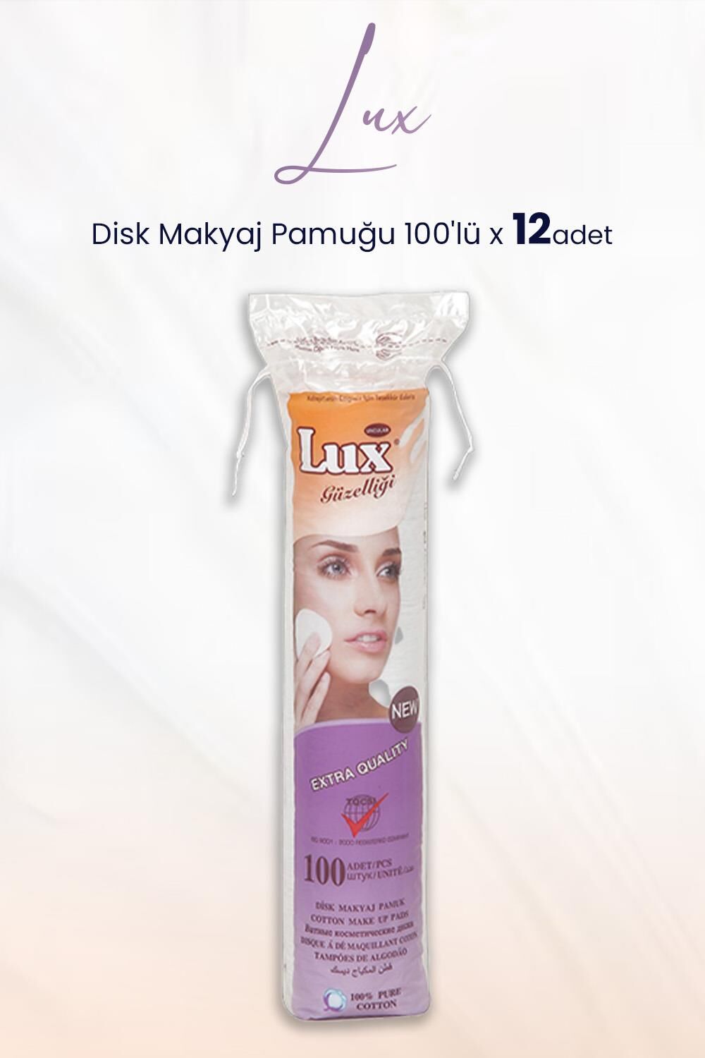 Lux Disk Makyaj Pamuğu 100'lü x 12 Adet
