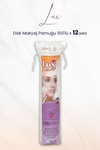 Lux Disk Makyaj Pamuğu 100'lü x 12 Adet