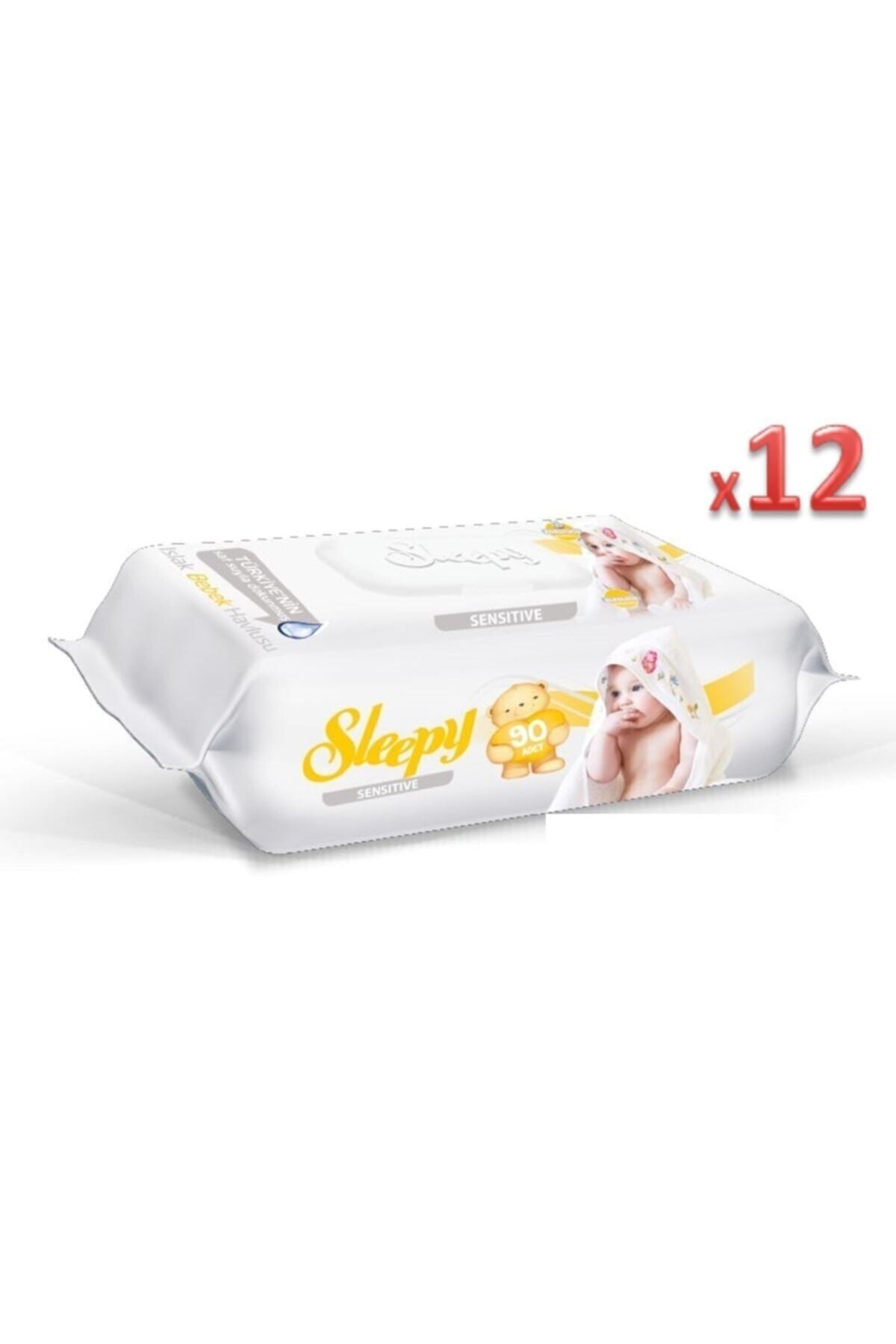 Sleepy Islak Havlu Mendil Sensıtıve 90'lı * 12 Paket