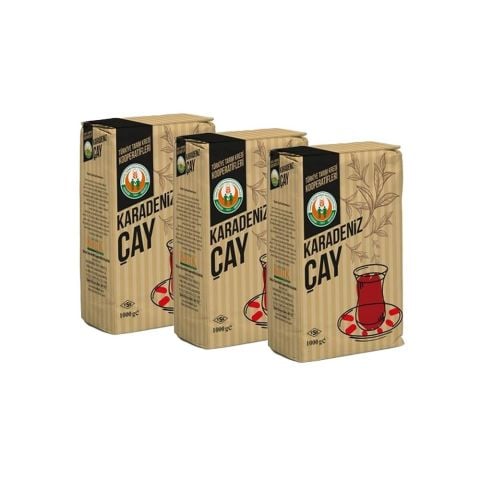 Tarım Kredi Karadeniz Çay 1000 gr x 3