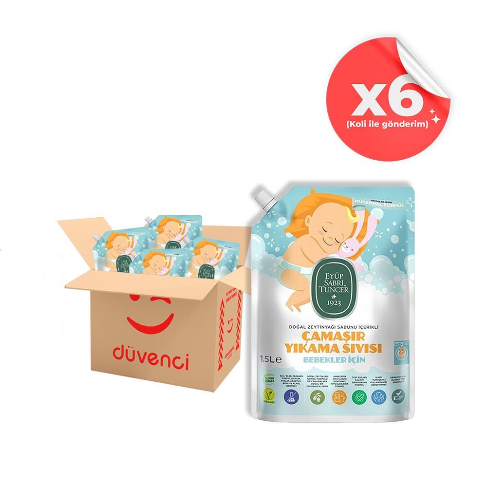 Eyüp Sabri Tuncer Bebek Çamaşır Yıkama Sıvısı 1500 ml x 6