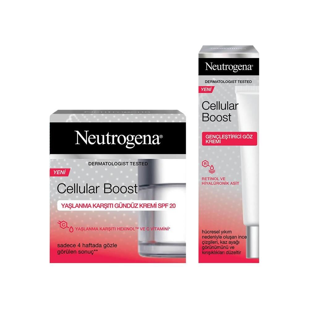 Neutrogena Cellular Boost Gündüz Kremi 50 ml ve Göz Kremi 15 ml