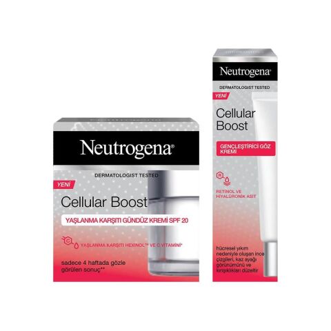 Neutrogena Cellular Boost Gündüz Kremi 50 ml ve Göz Kremi 15 ml