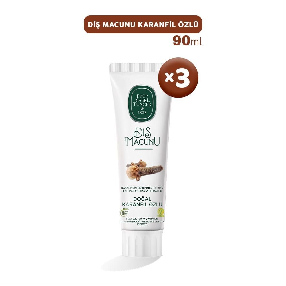 Eyüp Sabri Tuncer Diş Macunu Karanfil Özlü 90 ml x 3