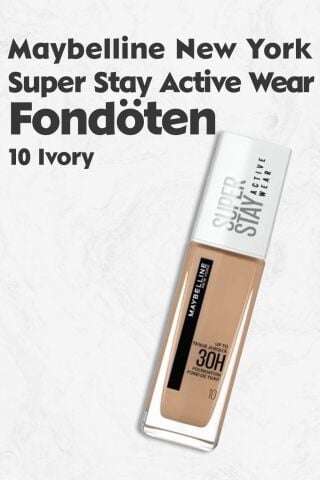 Maybelline New York Super Stay Active Wear Fondöten 10 Ivory