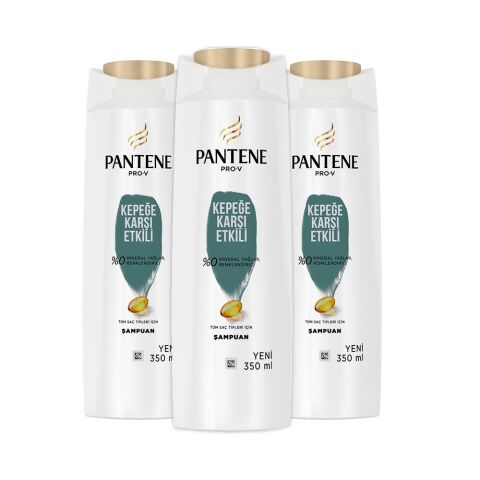 Pantene Şampuan Pro-V Kepeğe Karşı Etkili 350 ml x 3