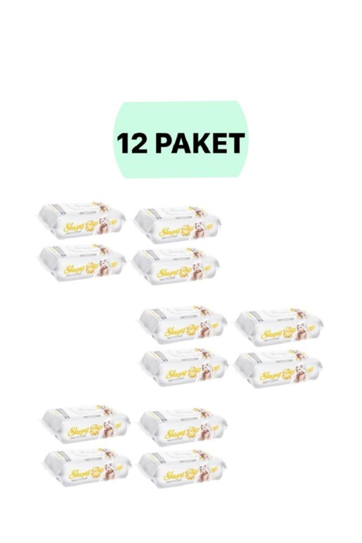 Sleepy Sensitive 90 Yaprak 12'li Paket Islak Mendil & Havlu