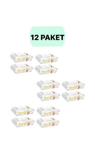 Sleepy Sensitive 90 Yaprak 12'li Paket Islak Mendil & Havlu