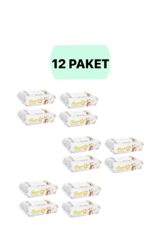 Sleepy Sensitive 90 Yaprak 12'li Paket Islak Mendil & Havlu