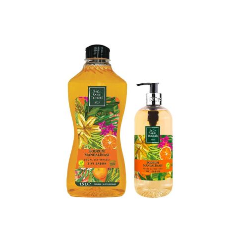 EST Bodrum Mandalinası Doğal Zeytinyağlı Sıvı Sabun 1.5LT+500ML