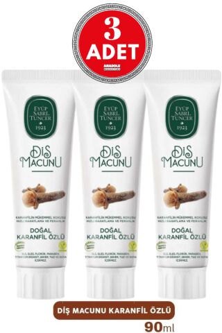 Eyüp Sabri Tuncer Diş Macunu Karanfil Özlü 90 ml x 3