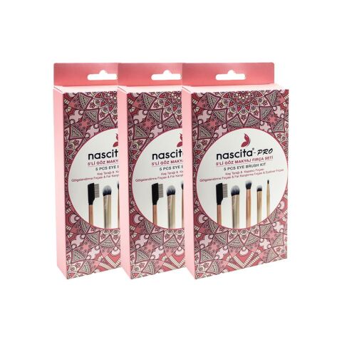 Nascita Göz Makyaj 5' li Fırça Seti x 3