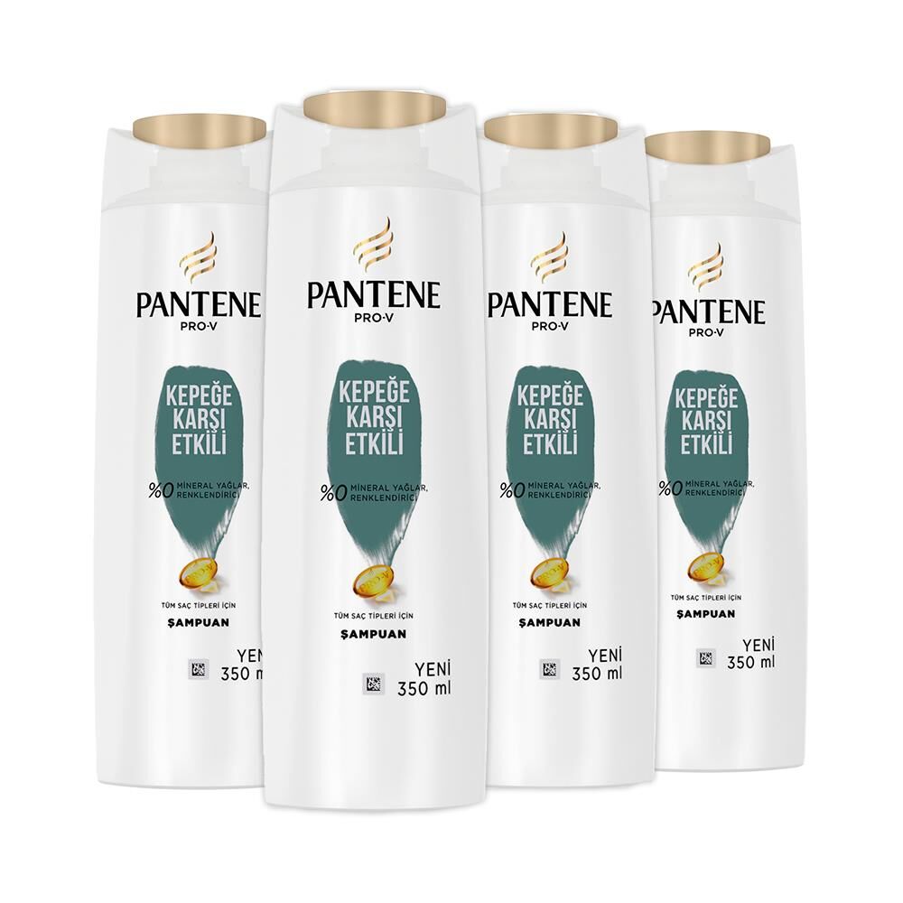 Pantene Şampuan Pro-V Kepeğe Karşı Etkili 350 ml x 4