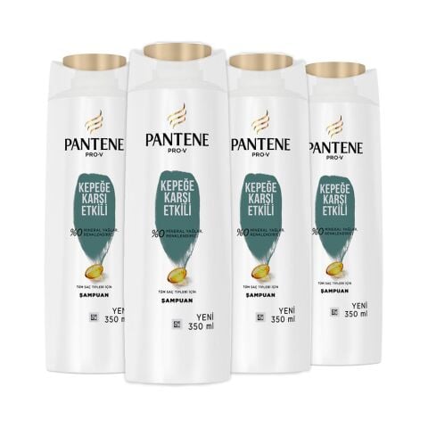 Pantene Şampuan Pro-V Kepeğe Karşı Etkili 350 ml x 4