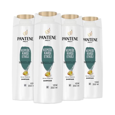 Pantene Şampuan Pro-V Kepeğe Karşı Etkili 350 ml x 4