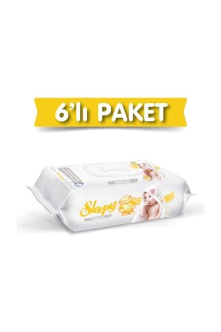 Sleepy Sensitive Islak Mendil 90 Yaprak 6 Adet